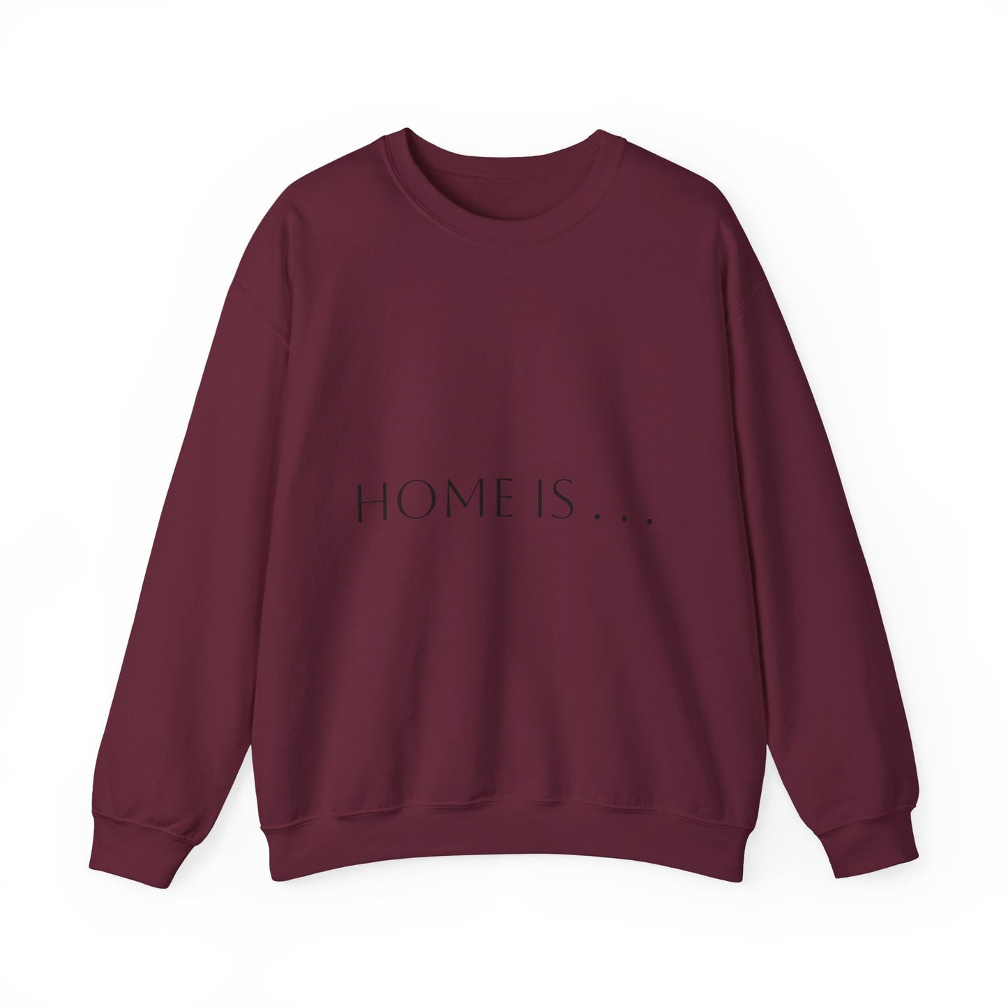Home Is… Crewneck Sweatshirt — “Wherever Cardiology Admits Us” Cardiology Doctor Gift