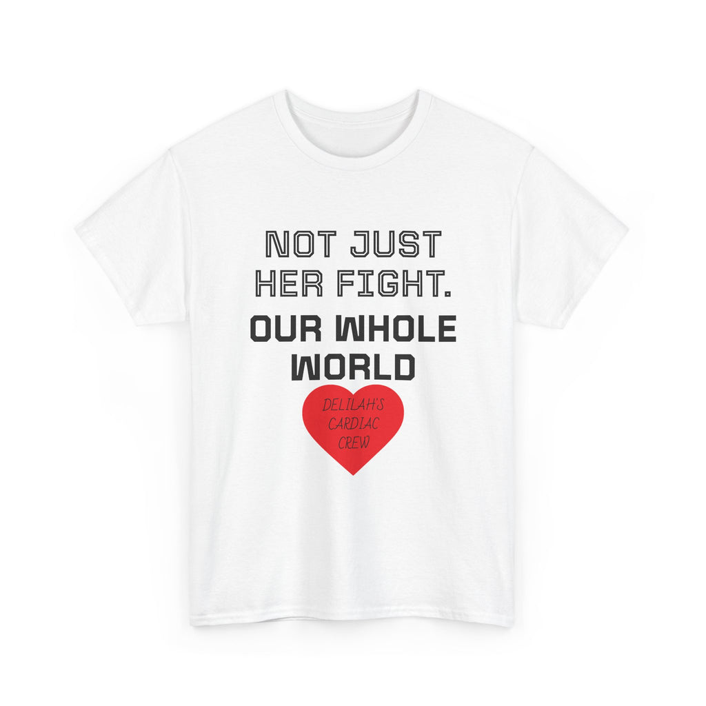 "Not Just Her Fight, Our Whole World" Crew Heart Tee