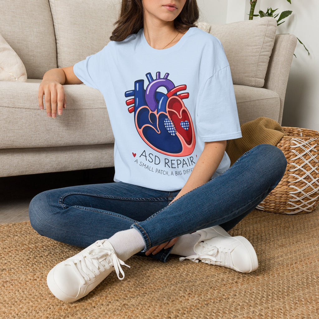 Heart Anatomy T-Shirt — ASD Repair Heart Patch Graphic Tee