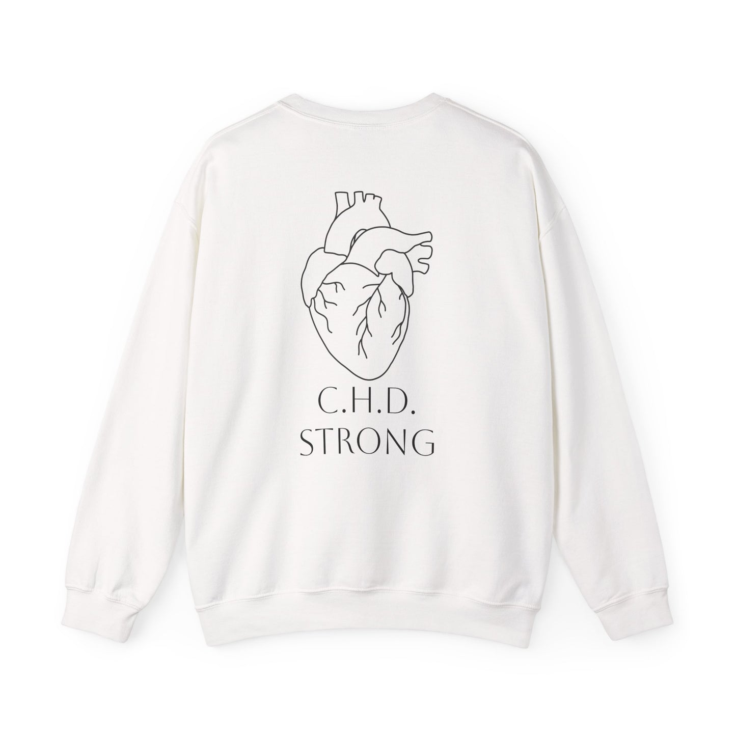 Cardiac Crew Sweatshirt — Delilah’s CHD Strong Support Crewneck