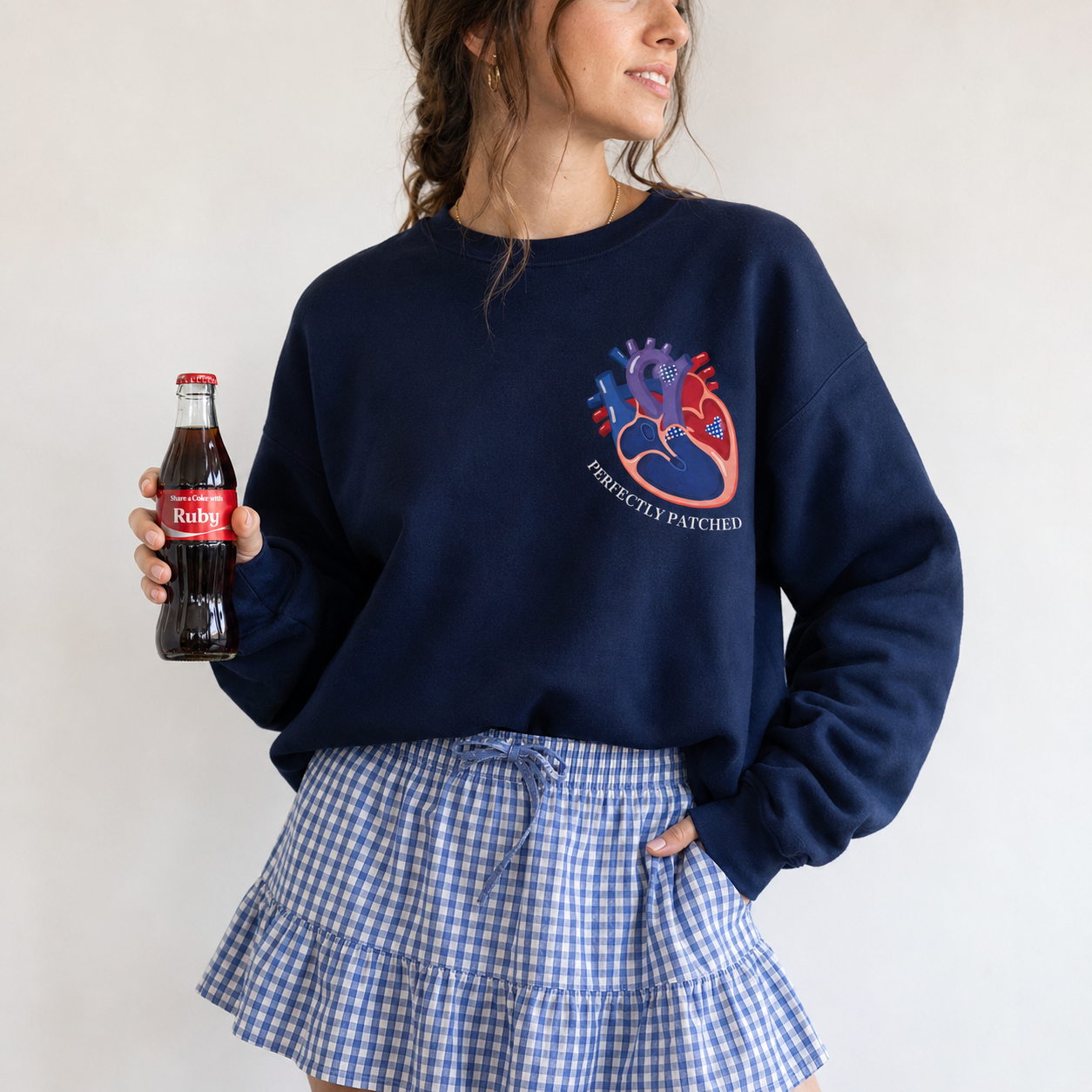 Ruby’s Crew “Perfectly Patched” Crewneck