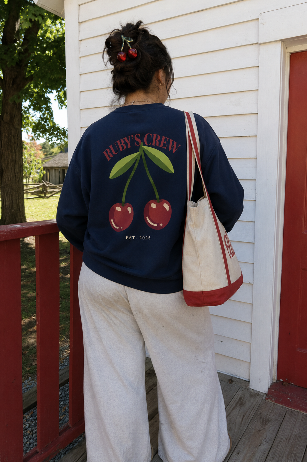 Ruby’s Crew “Perfectly Patched” Crewneck