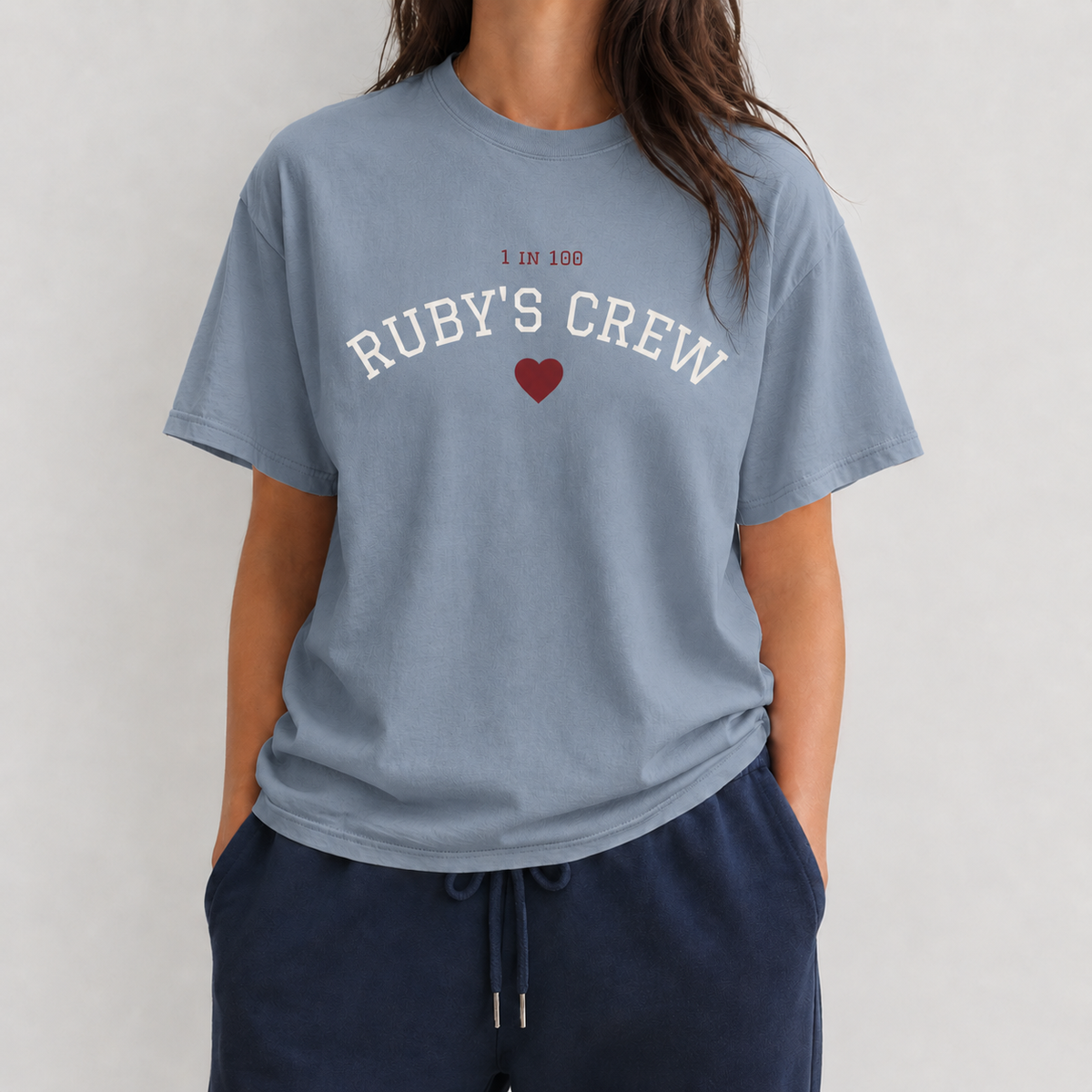 Ruby’s Crew “One in a Hundred” Collegiate Tee