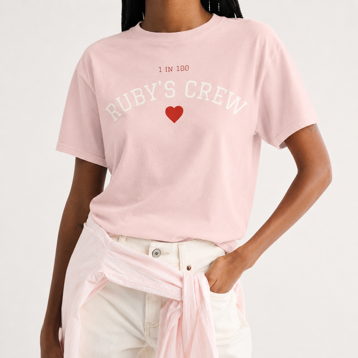 Ruby’s Crew “One in a Hundred” Collegiate Tee