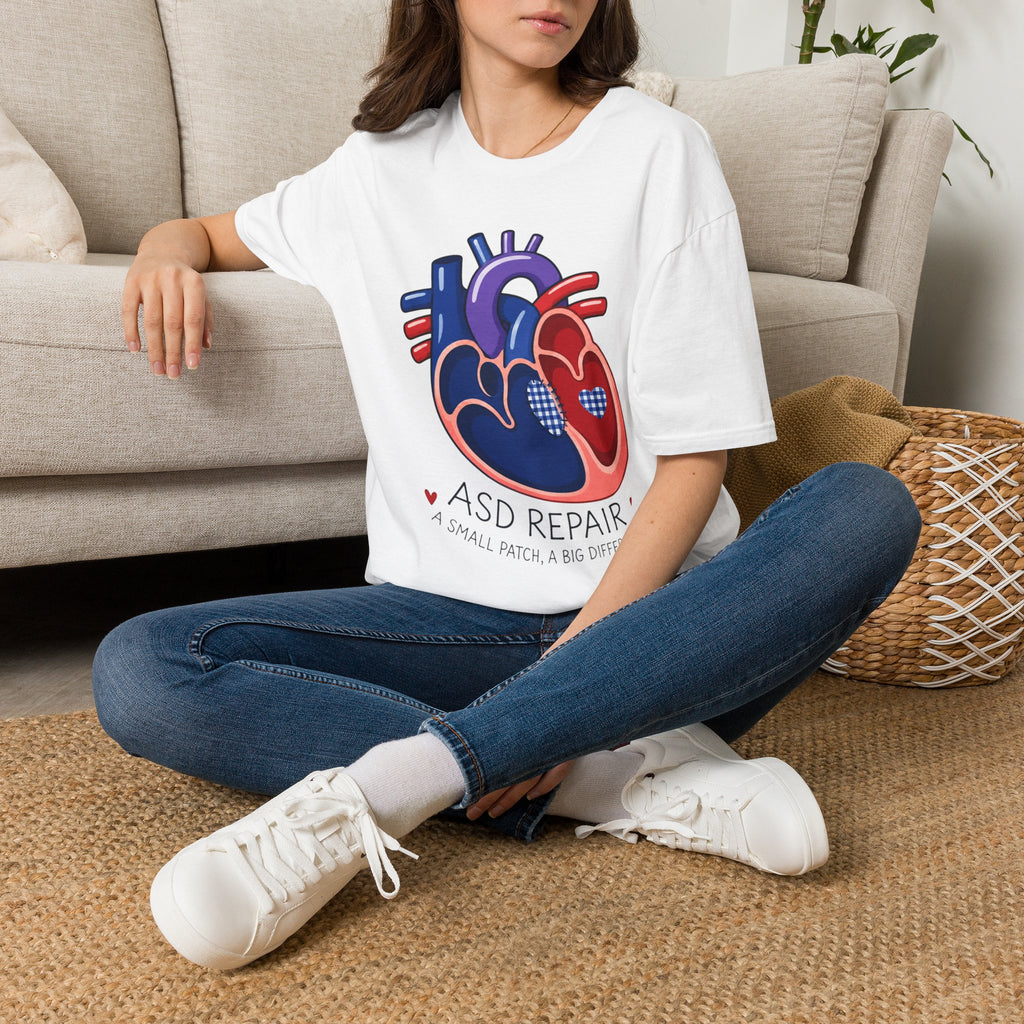 Heart Anatomy T-Shirt — ASD Repair Heart Patch Graphic Tee