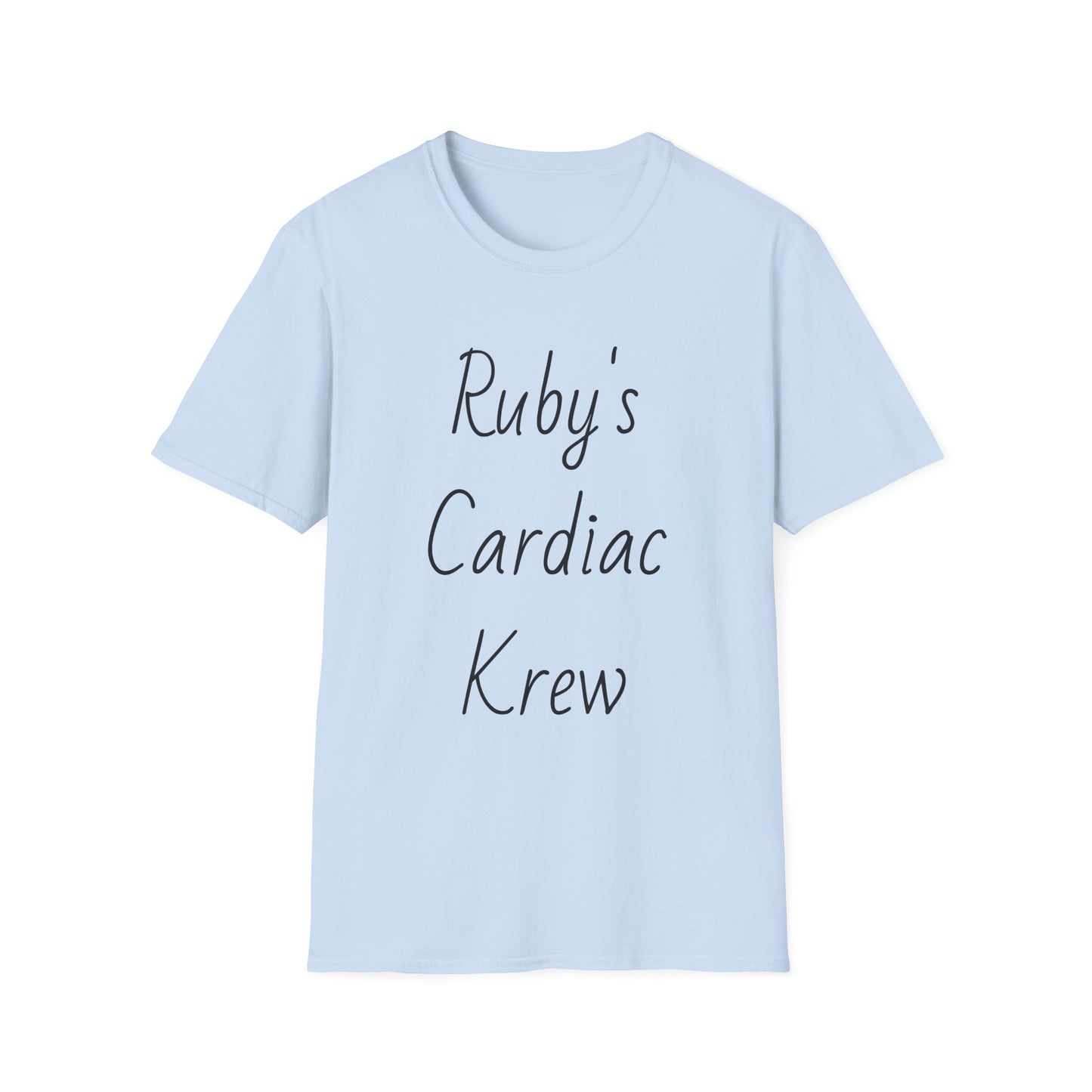 Ruby's Cardiac Krew T-Shirt — Personalized Nurse & Cardiology Team Tee