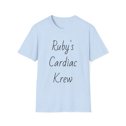 Ruby's Cardiac Krew T-Shirt — Personalized Nurse & Cardiology Team Tee