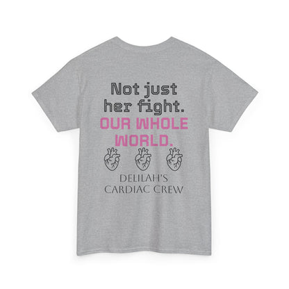 T‑Shirt — "In This Together" Heart Cancer/Heart Disease Support Tee (Not Just Her Fight: Our Whole World)