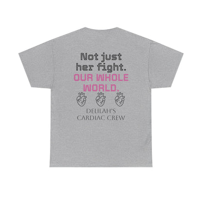 T‑Shirt — "In This Together" Heart Cancer/Heart Disease Support Tee (Not Just Her Fight: Our Whole World)