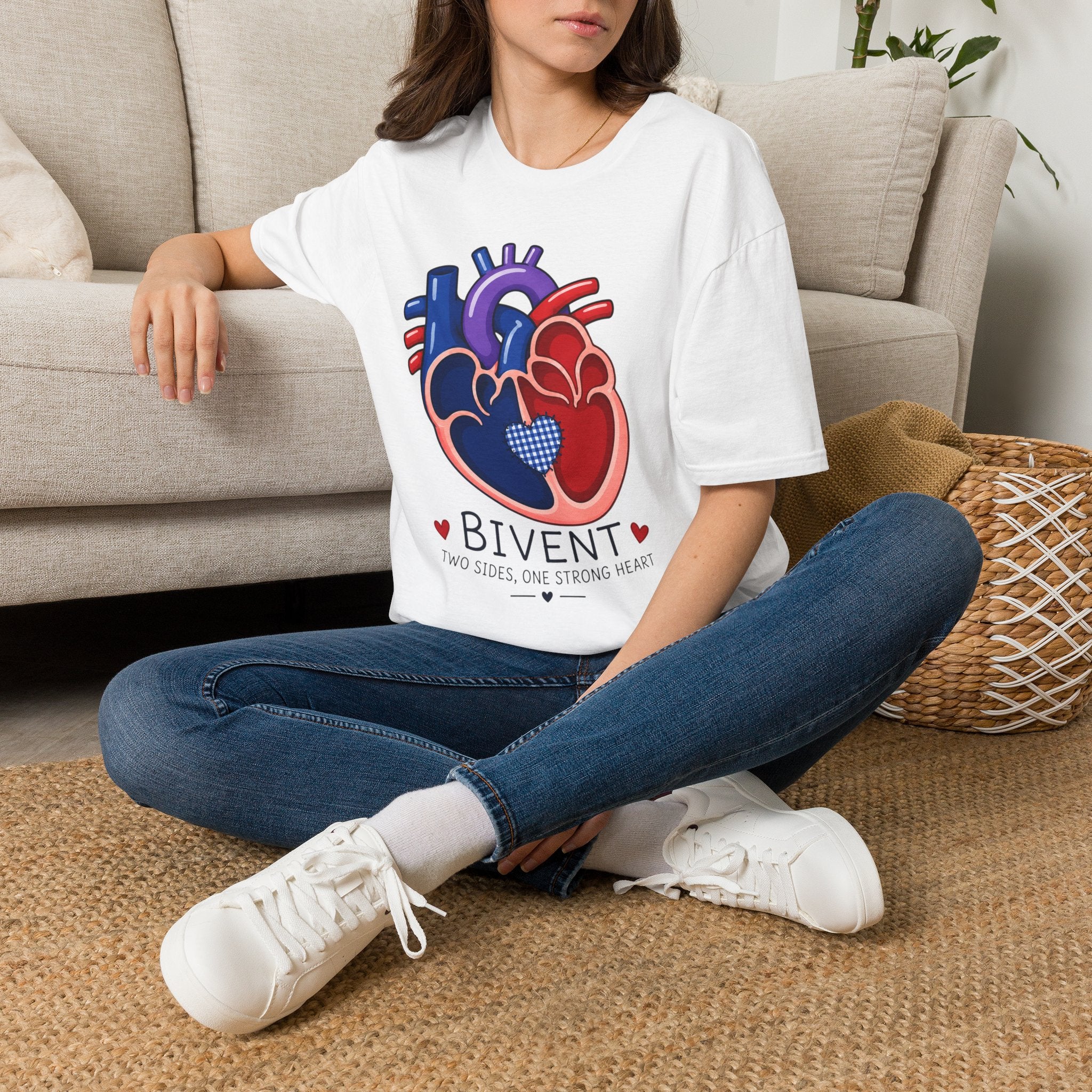 Heart Anatomy T-Shirt — Colorful Anatomical Heart 'Bivent' Design (Medical/Nurse Gift)