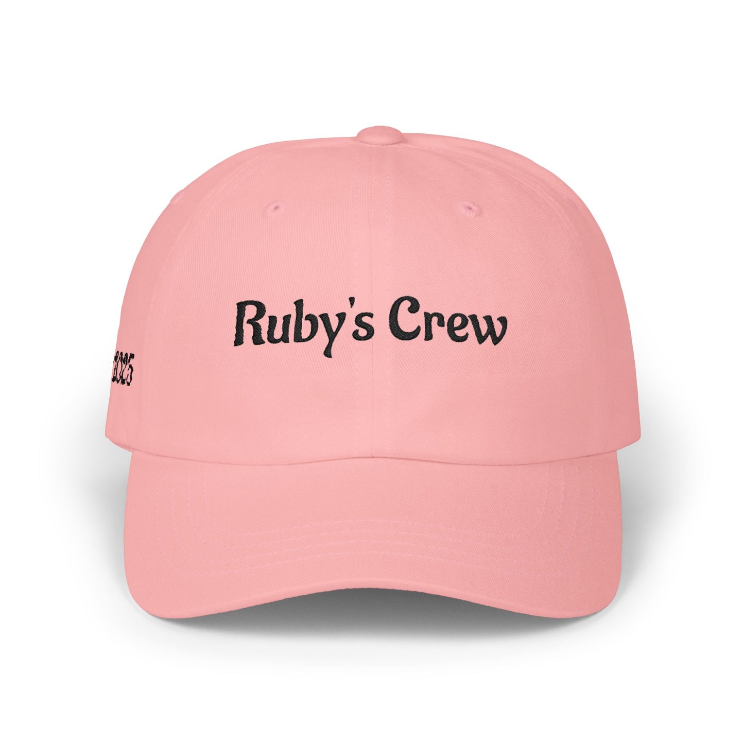 Classic Dad Cap — "Ruby's Crew" Embroidered Cotton Baseball Hat