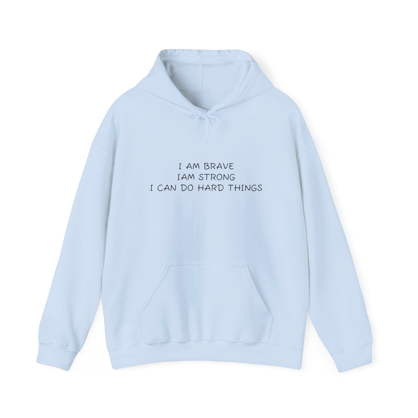 Memorial Hoodie - "I Am Brave, I Am Strong" Inspirational Tribute Sweatshirt