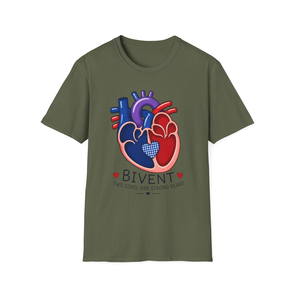 Heart Anatomy T-Shirt — Colorful Anatomical Heart 'Bivent' Design (Medical/Nurse Gift)