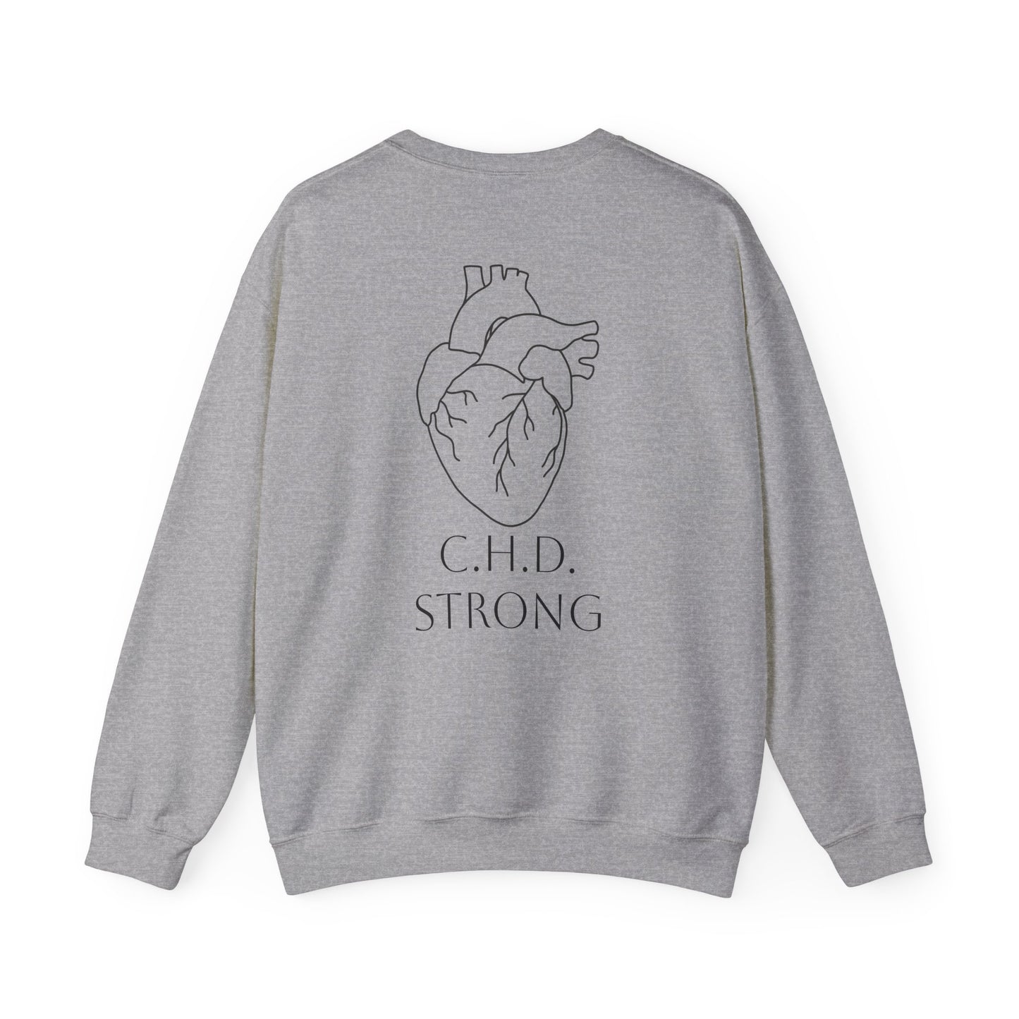 Cardiac Crew Sweatshirt — Delilah’s CHD Strong Support Crewneck