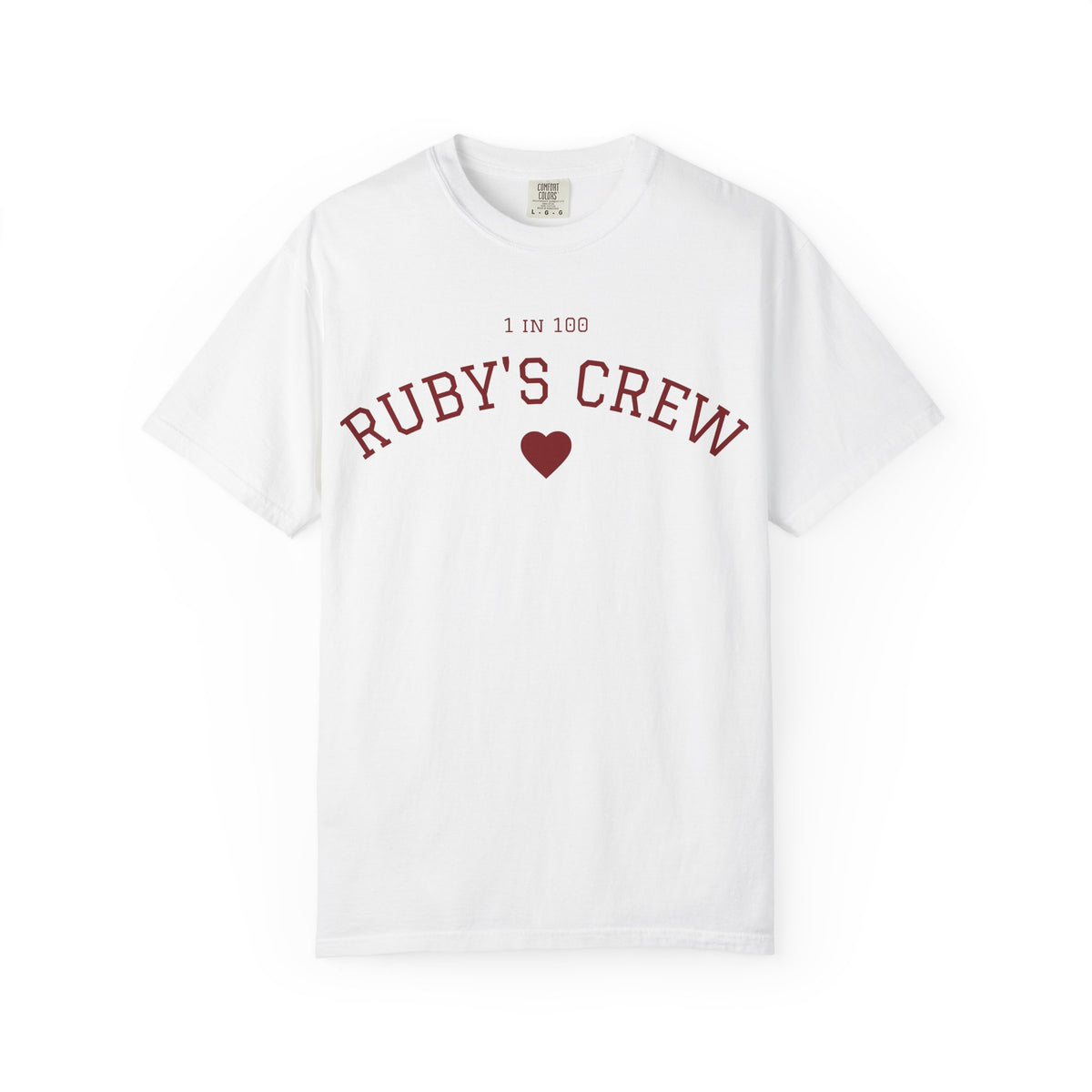 Ruby’s Crew “One in a Hundred” Collegiate Tee