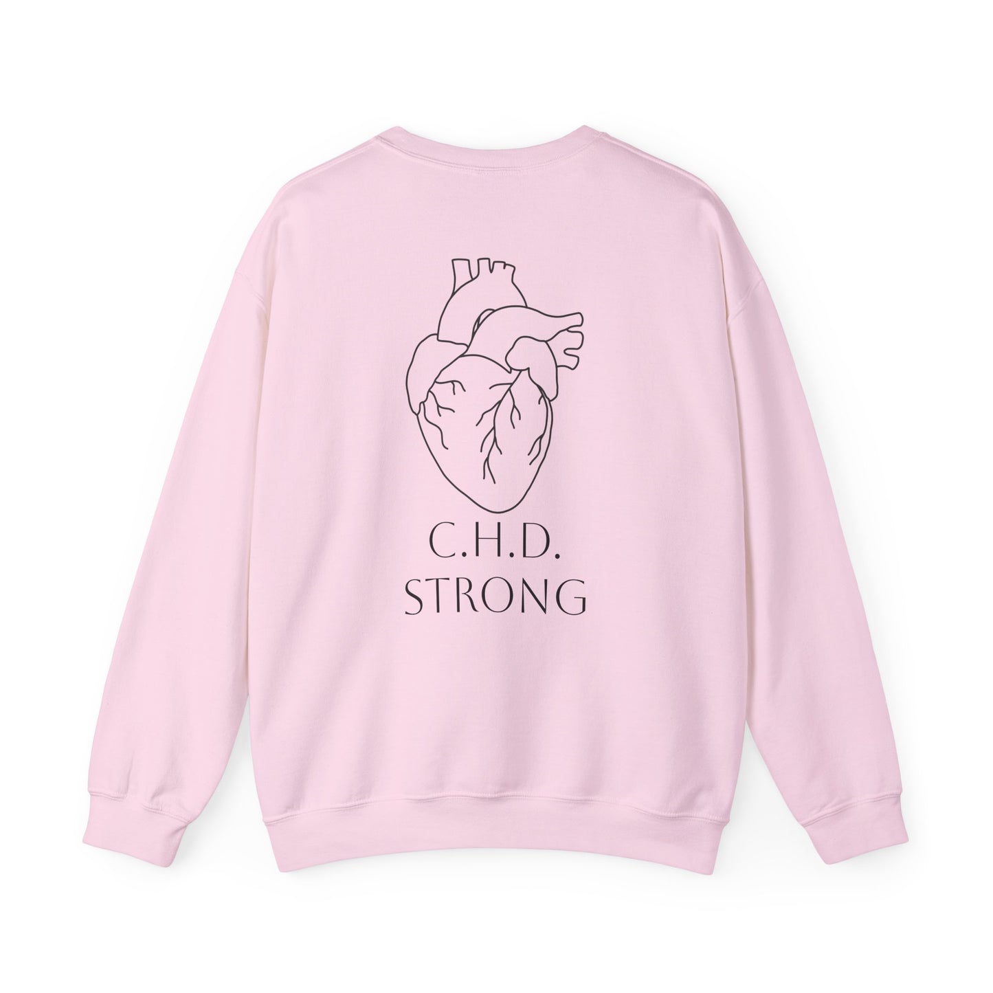 Cardiac Crew Sweatshirt — Delilah’s CHD Strong Support Crewneck