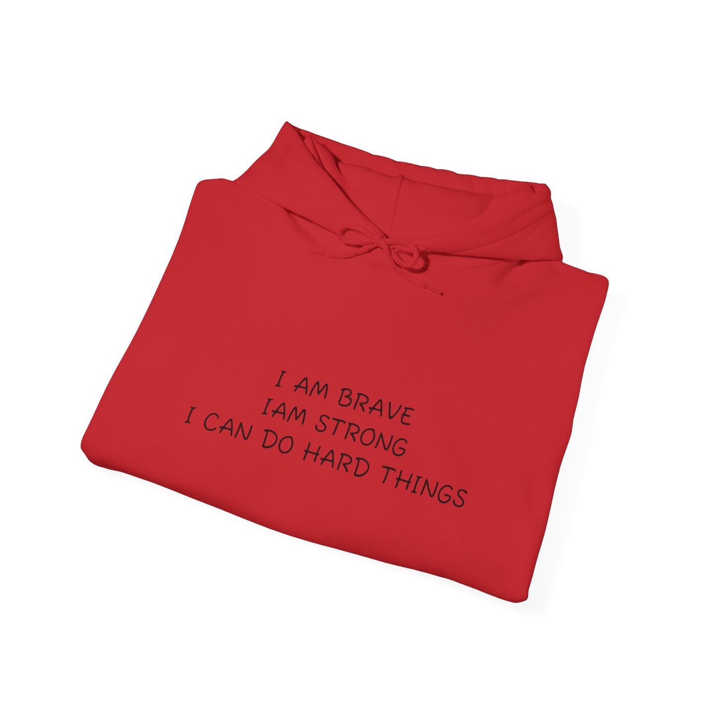 Memorial Hoodie - "I Am Brave, I Am Strong" Inspirational Tribute Sweatshirt