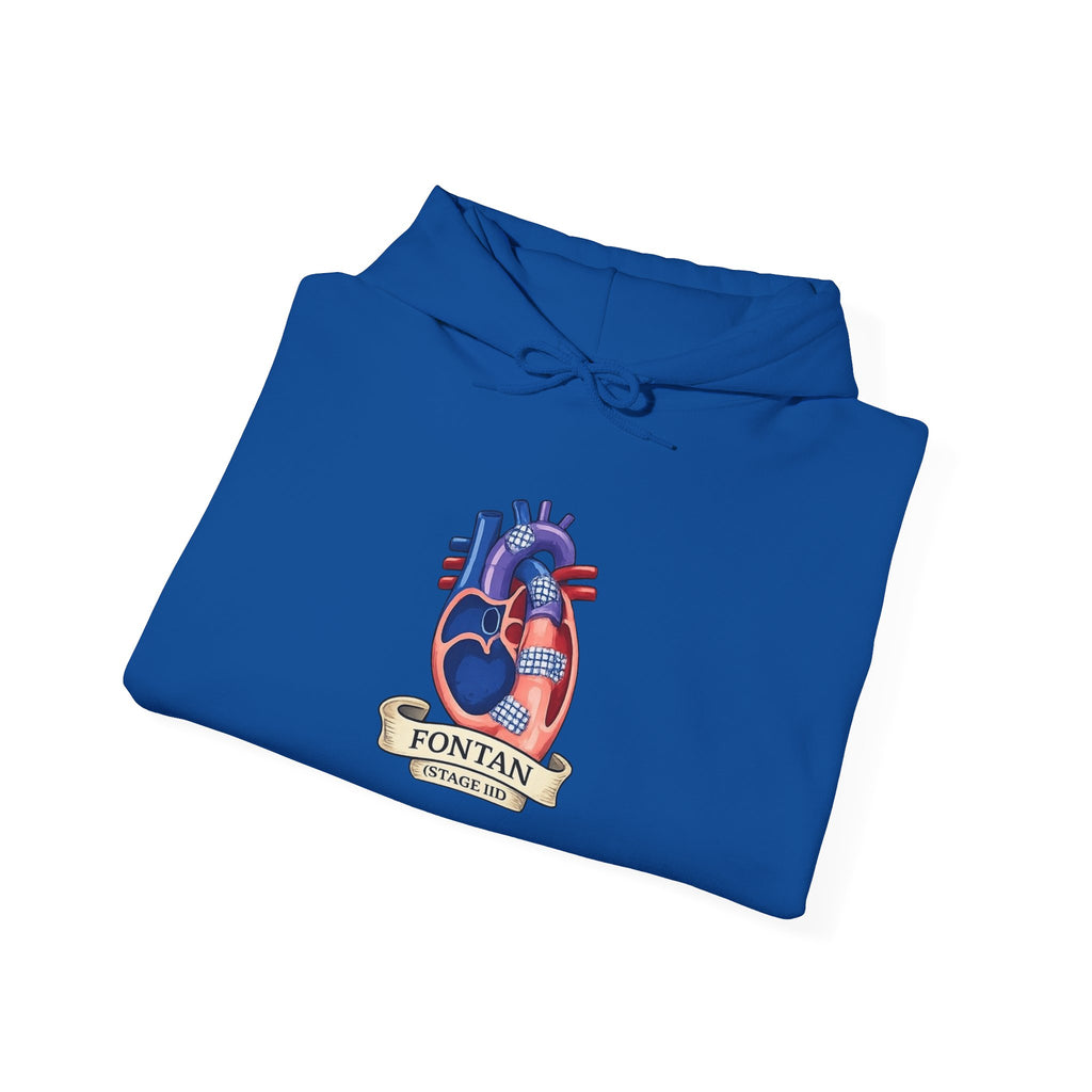 Anatomical Heart Hoodie — 'Fountain of Love' Graphic Pullover