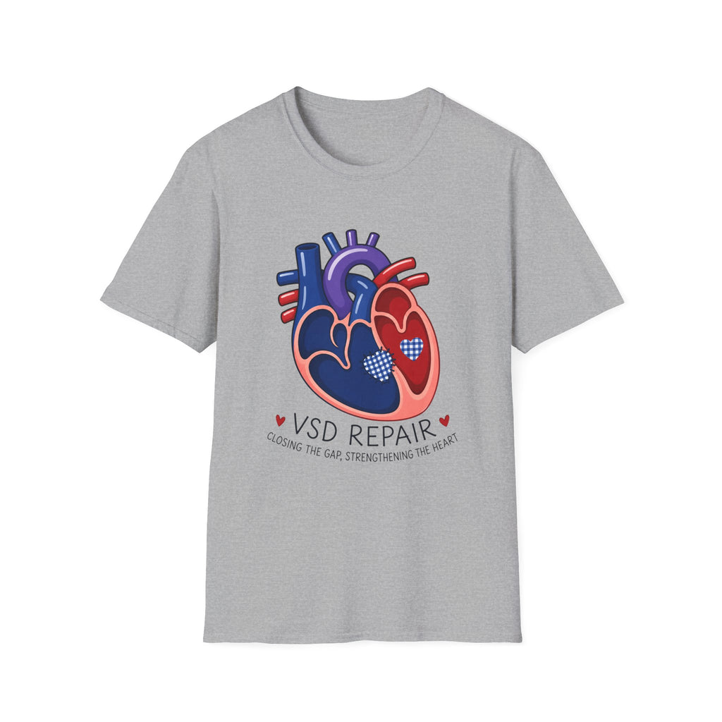 VSD Repair Heart Anatomy T-Shirt — Congenital Heart Defect Awareness Tee