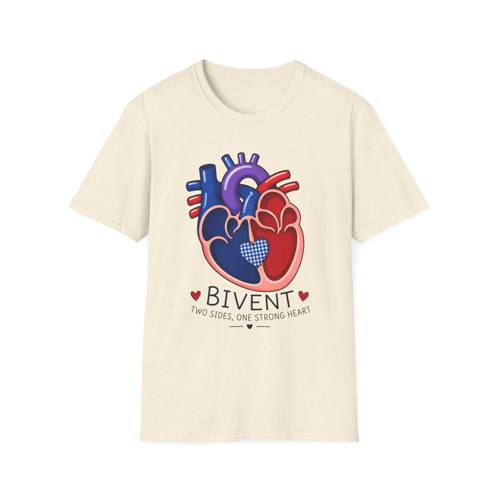 Heart Anatomy T-Shirt — Colorful Anatomical Heart 'Bivent' Design (Medical/Nurse Gift)