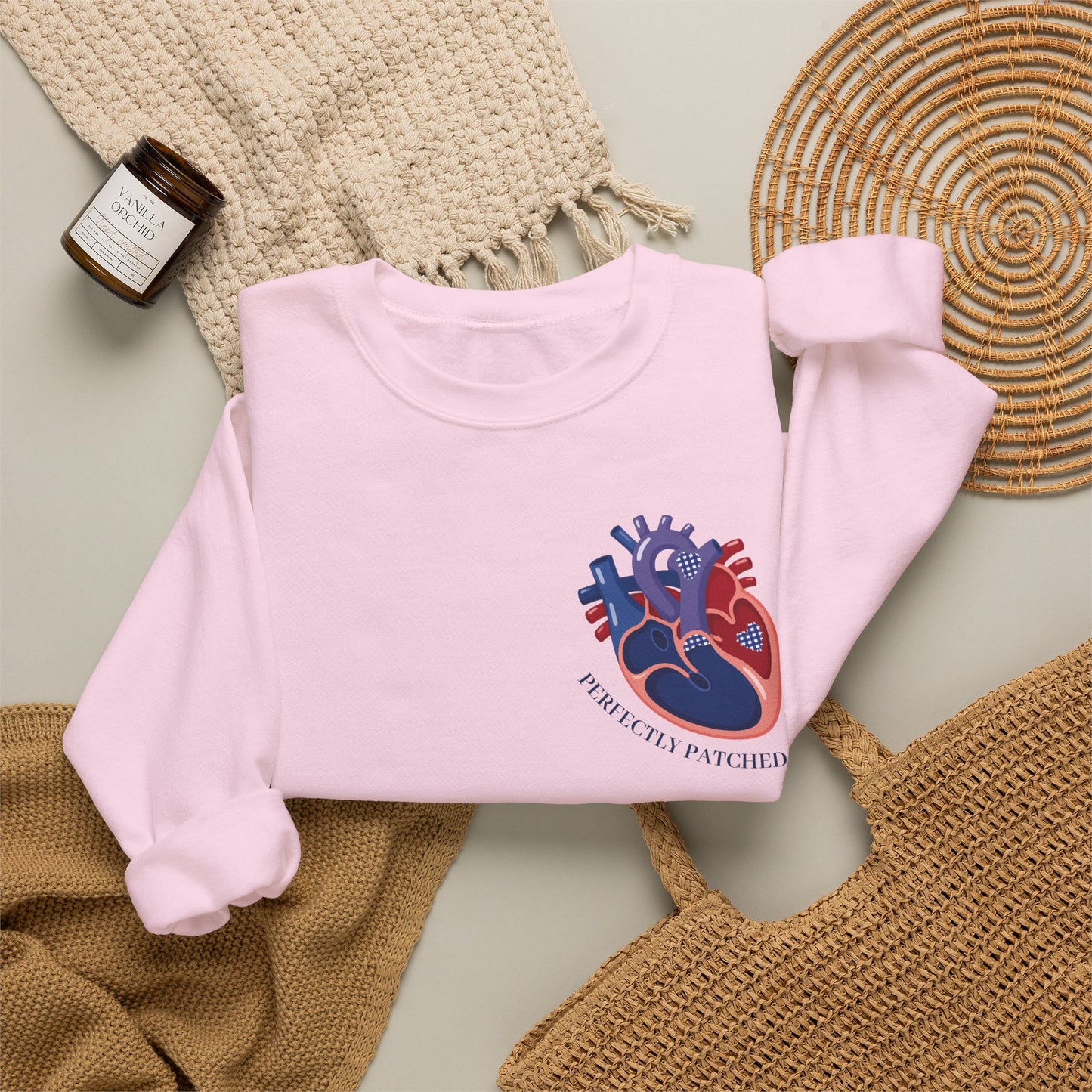 Ruby’s Crew “Perfectly Patched” CHD Support Unisex Crewneck