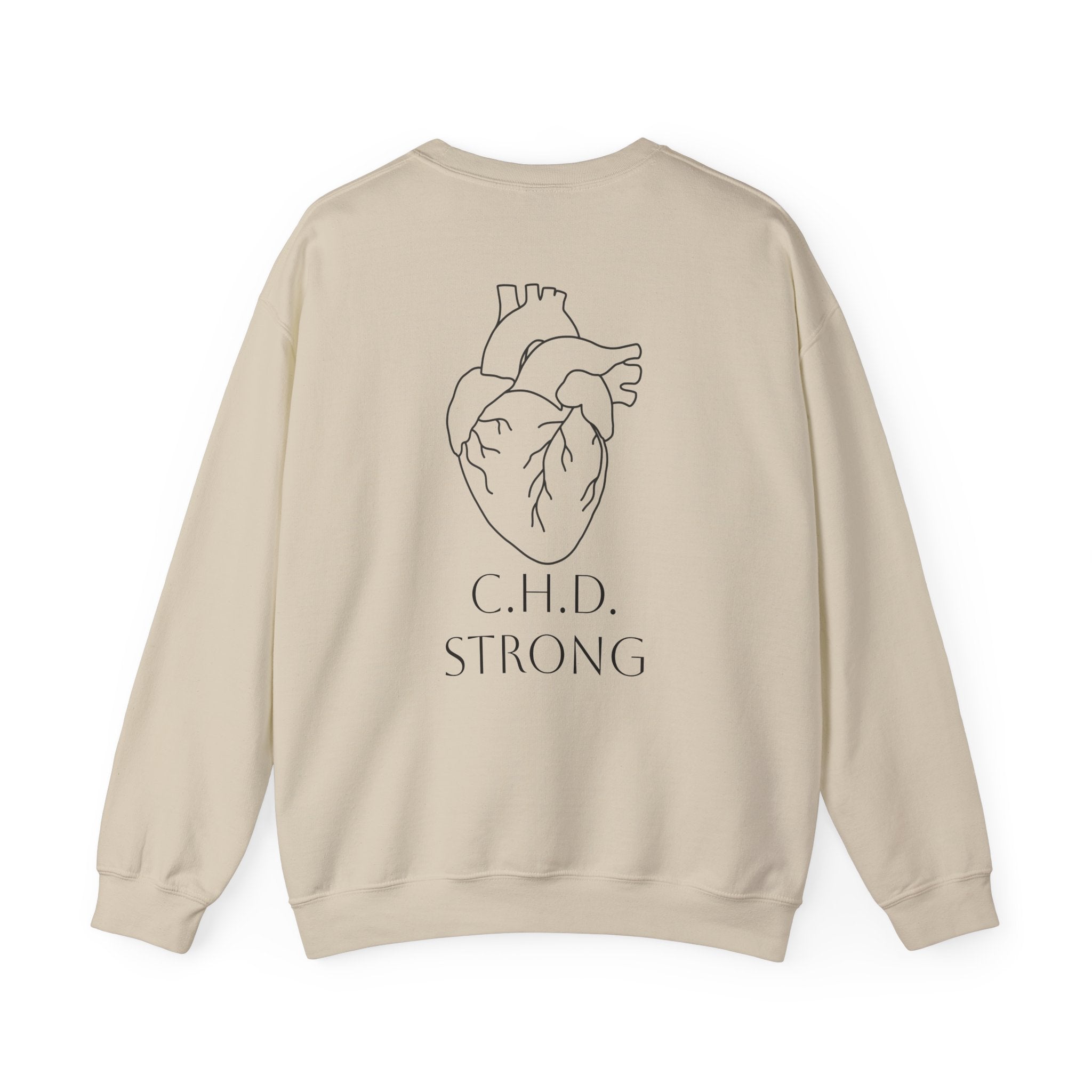 Cardiac Crew Sweatshirt — Delilah’s CHD Strong Support Crewneck
