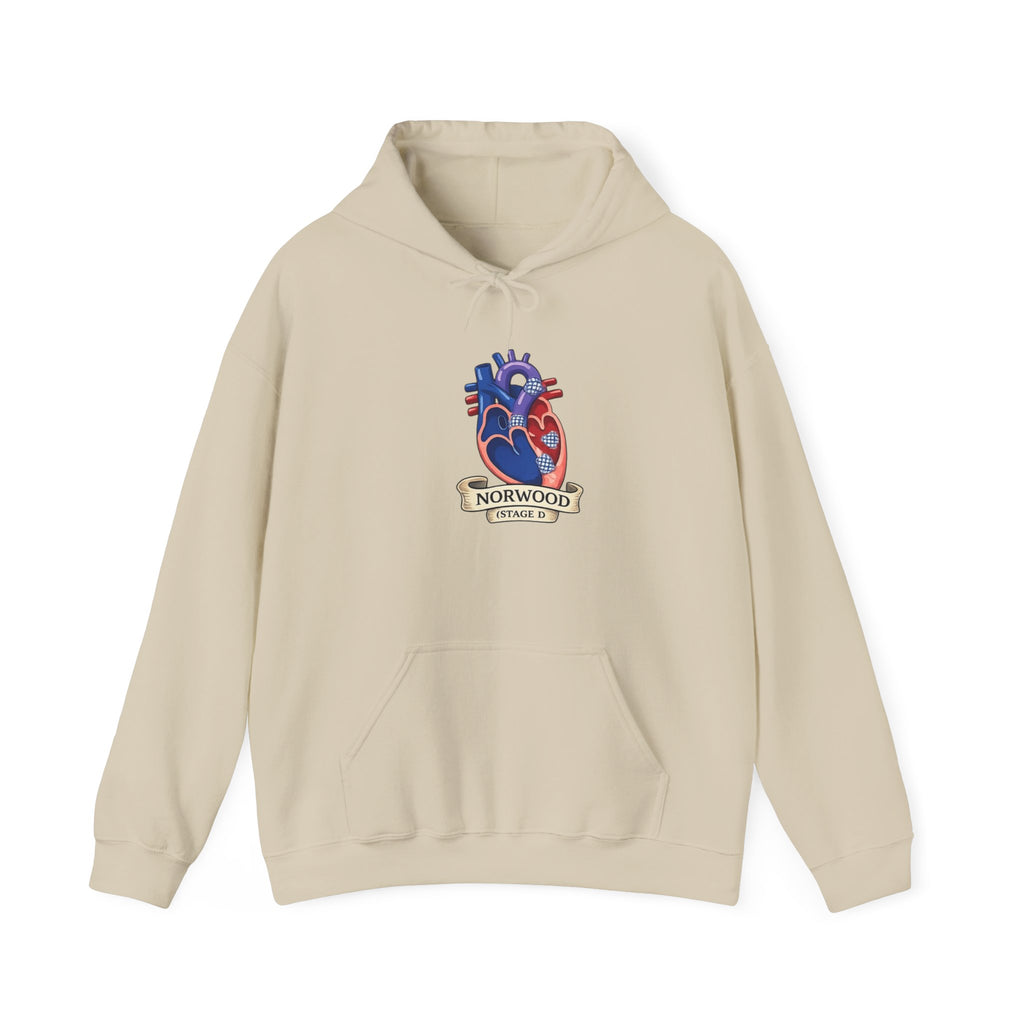 Heart & Gear Norwood Hoodie — Anatomical Heart Vintage Crest Hoodie