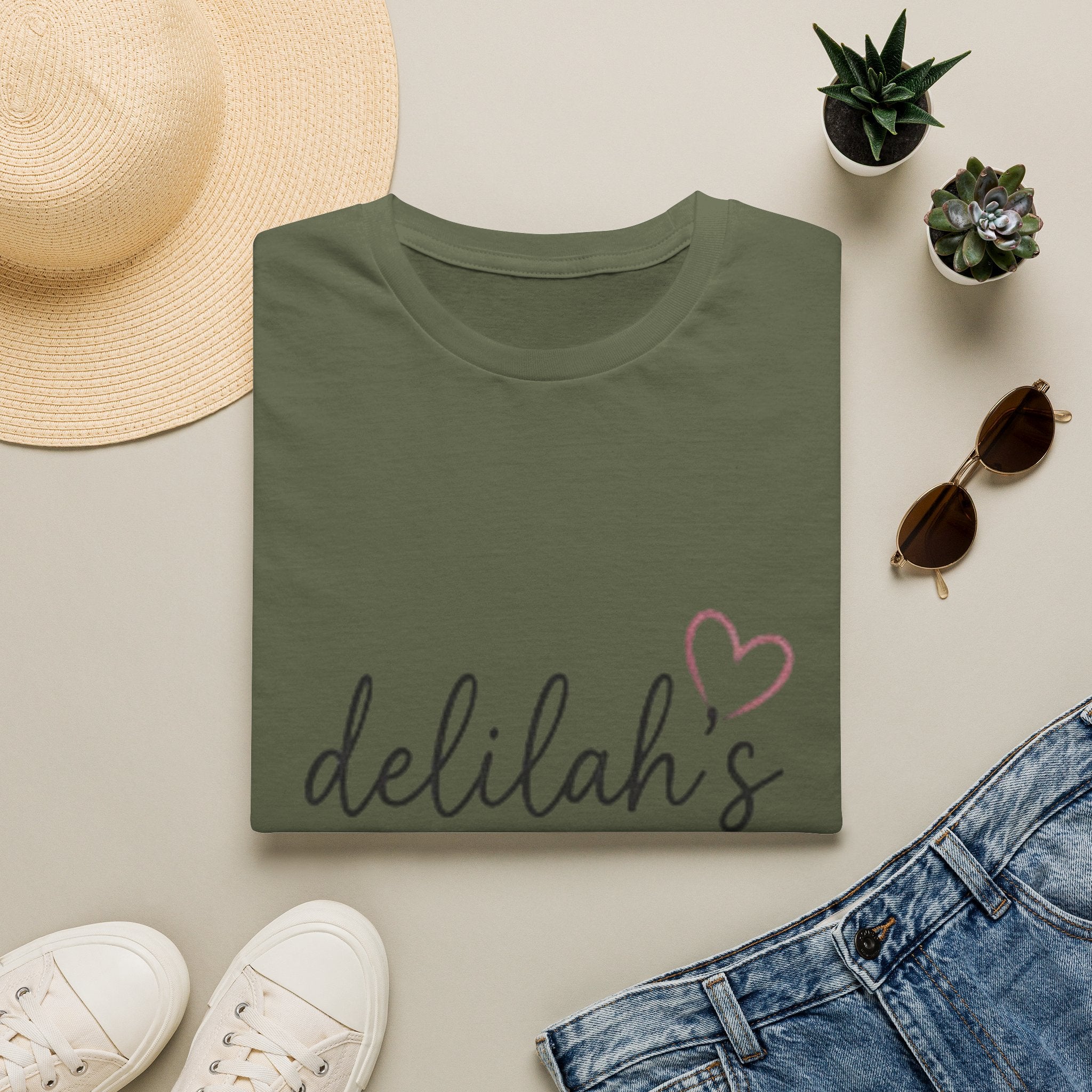 Delilah’s Cardiac Crew T-Shirt – Personalized Heartbeat Nurse/Medical Team Tee