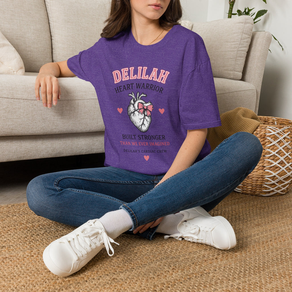 Delilah Heart Warrior T-Shirt — Personalized Heart Warrior Tee