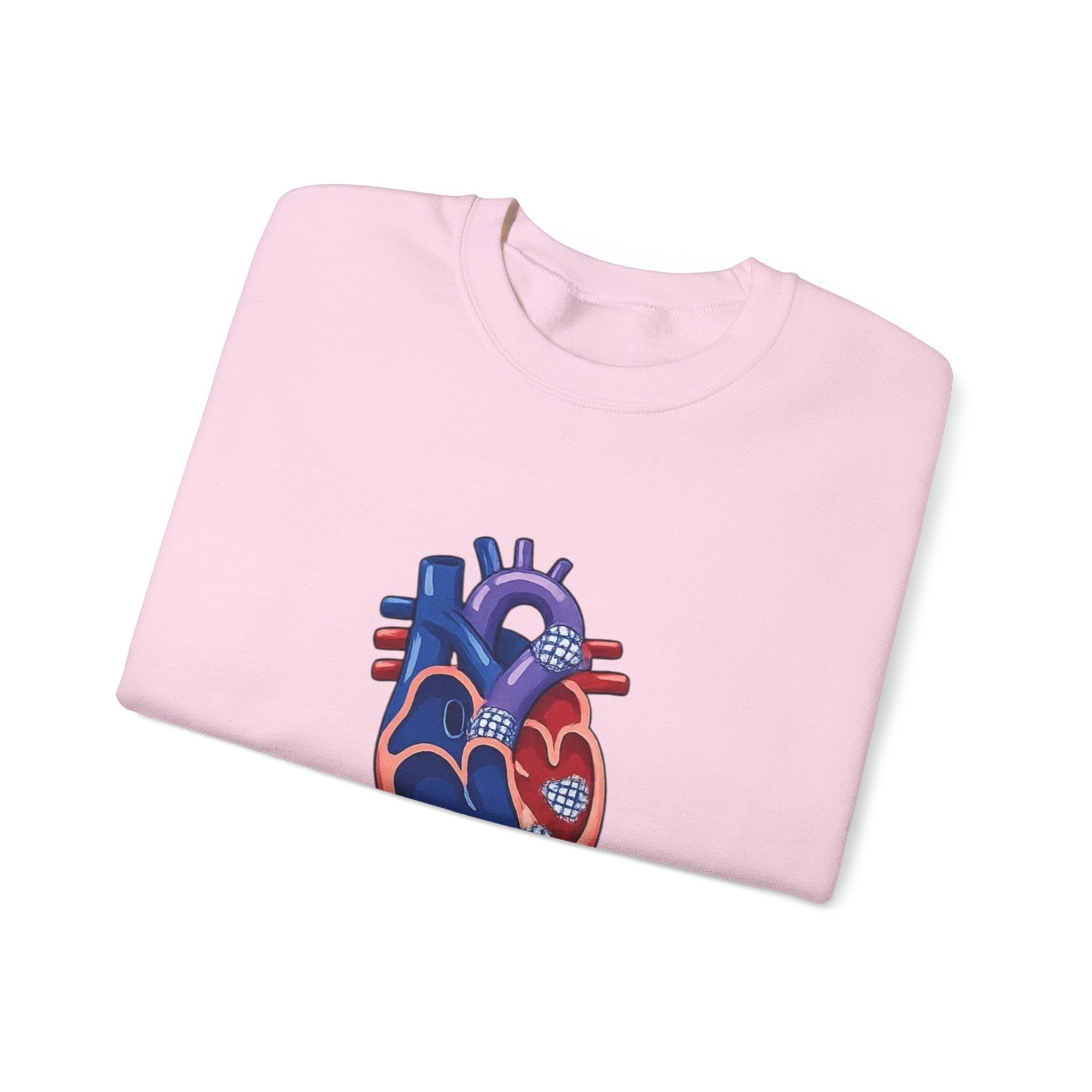 Crewneck Sweatshirt — Norwood Stage D Anatomical Heart Design
