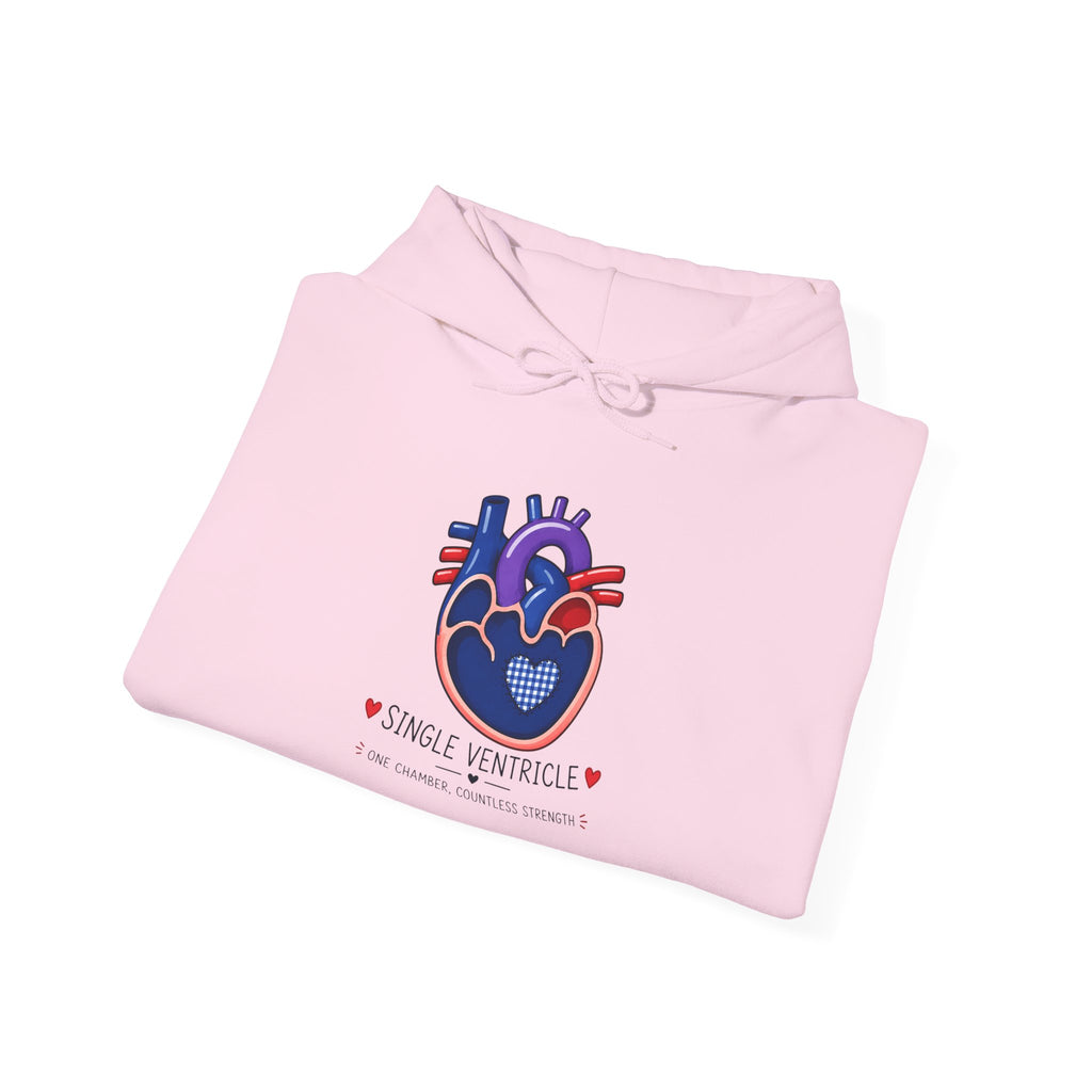 Heart Anatomy Hoodie — King of Hearts Heartbeat Graphic Sweatshirt