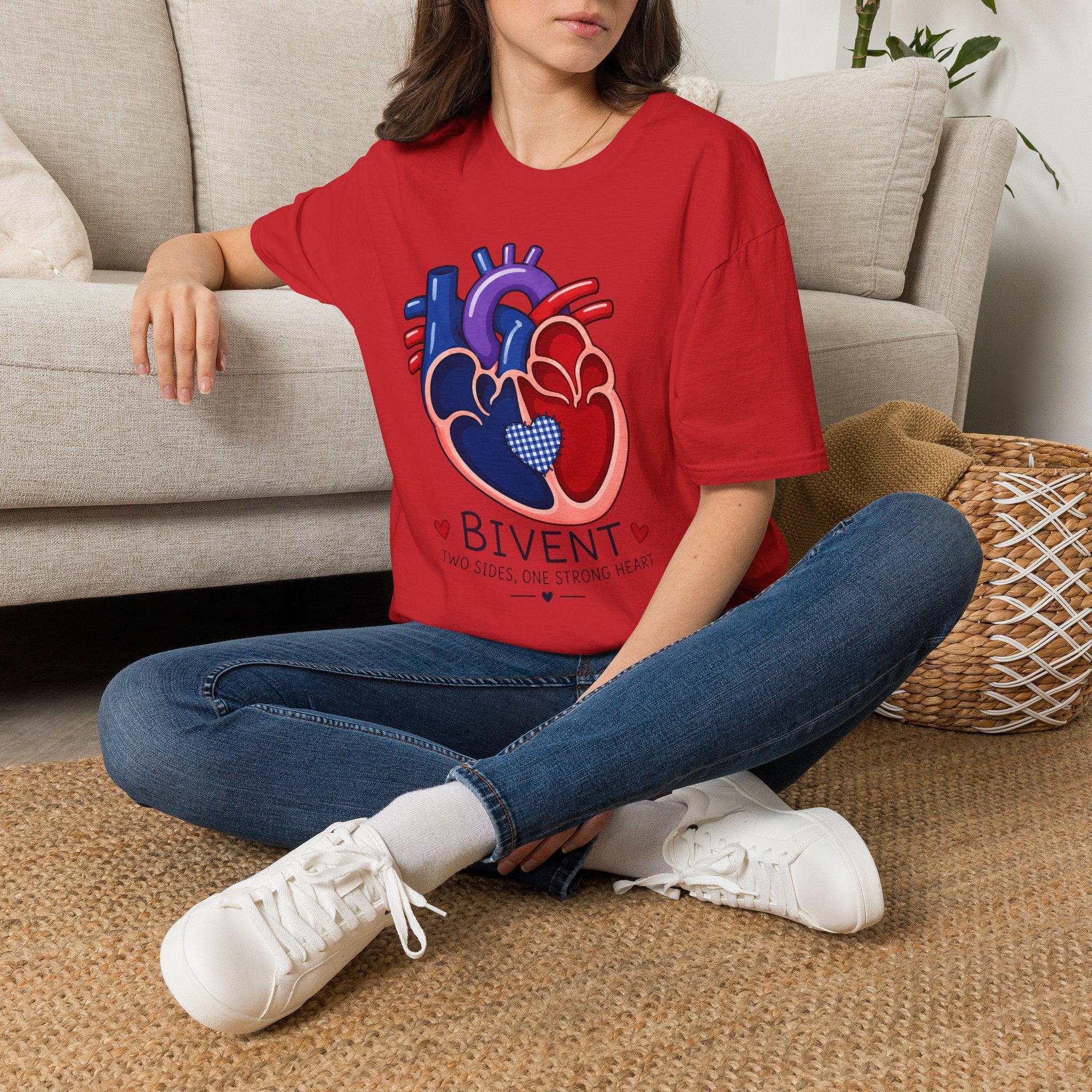Heart Anatomy T-Shirt — Colorful Anatomical Heart 'Bivent' Design (Medical/Nurse Gift)