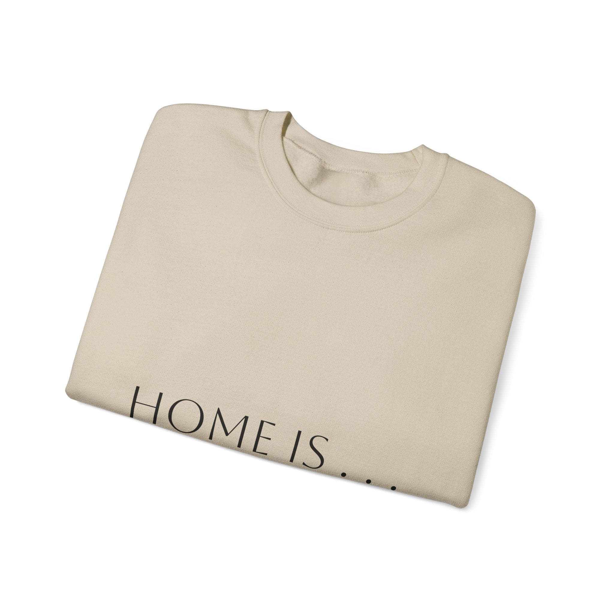 Home Is… Crewneck Sweatshirt — “Wherever Cardiology Admits Us” Cardiology Doctor Gift