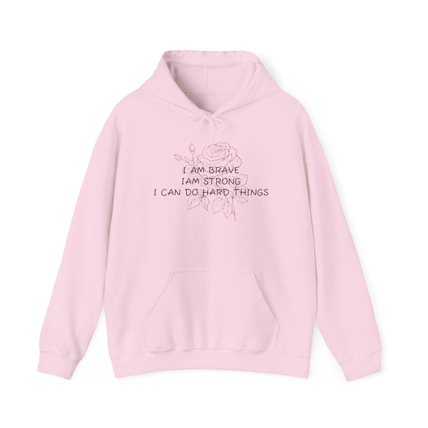 Memorial Hoodie - "I Am Brave, I Am Strong" Inspirational Tribute Sweatshirt