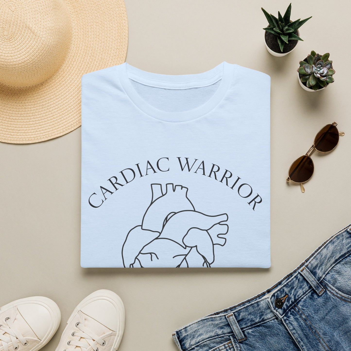 Custom Cardiac Warrior T-Shirt — Anatomical Heart Graphic Tee (Est. 20**)