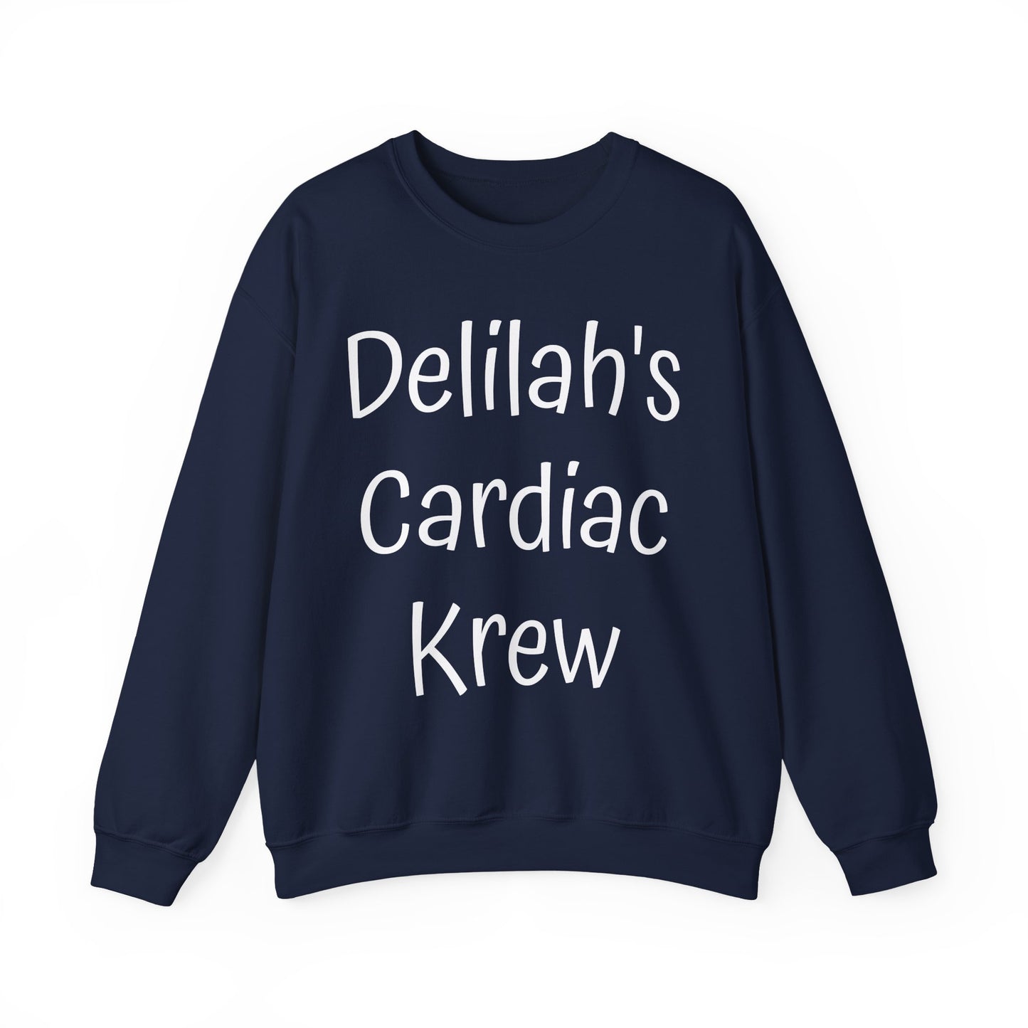 Delilah's Cardiac Krew Sweatshirt — Personalized Heart Team Crewneck (Est. 2025)