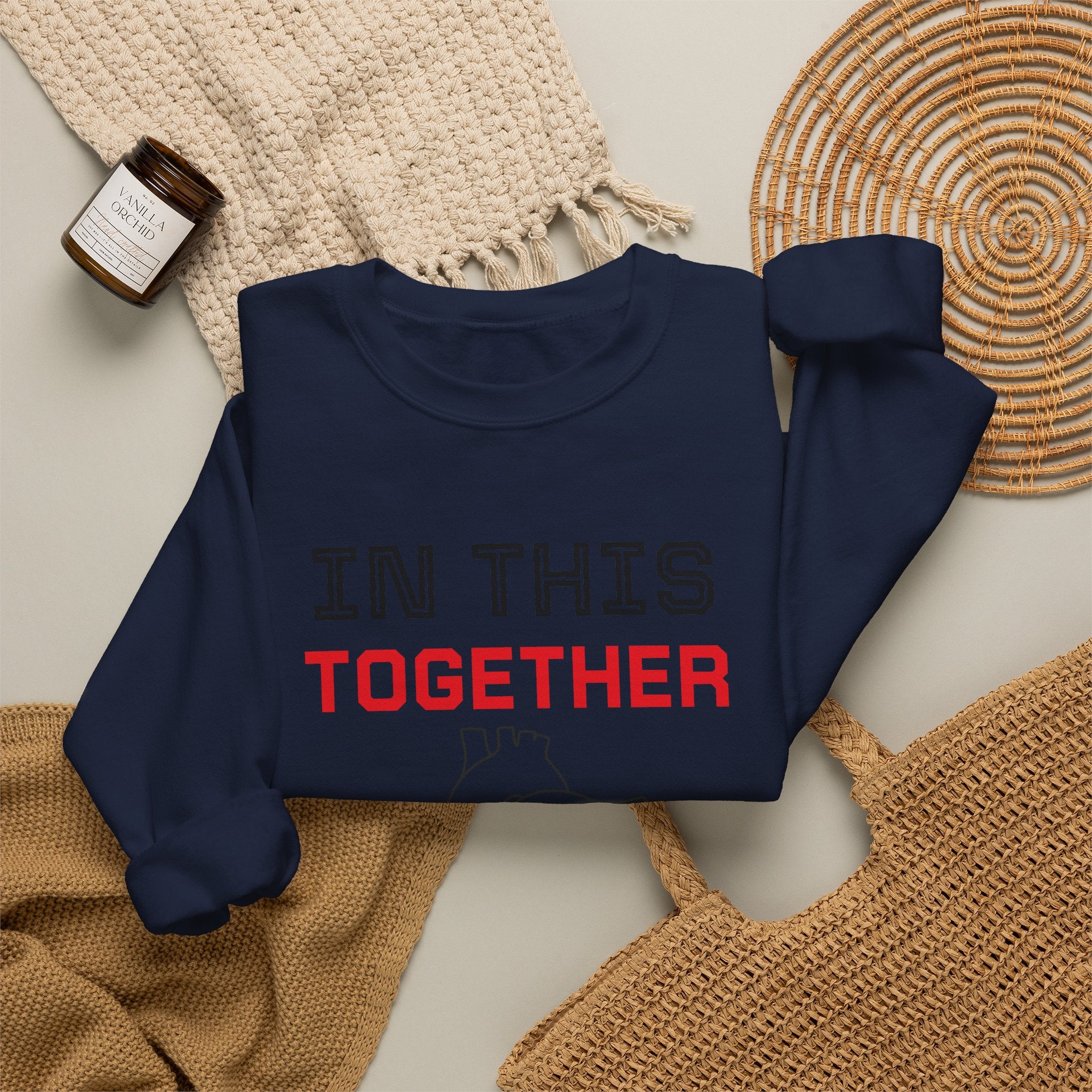 In This Together Sweatshirt — Heart Illustration Crewneck