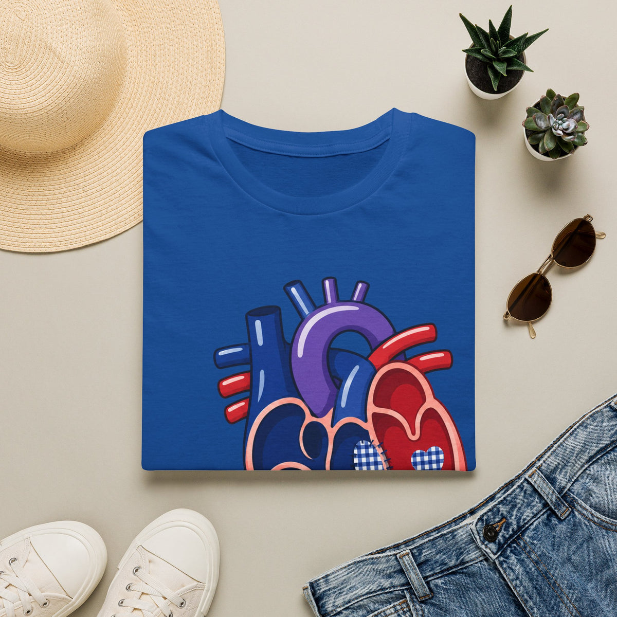 Heart Anatomy T-Shirt — ASD Repair Heart Patch Graphic Tee