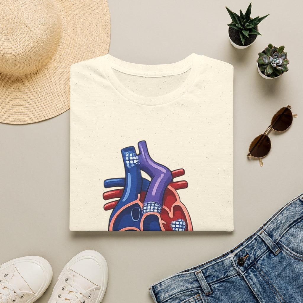 Anatomical Heart T-Shirt — Personalized "Glenn (Stage II)" Medical Art Tee
