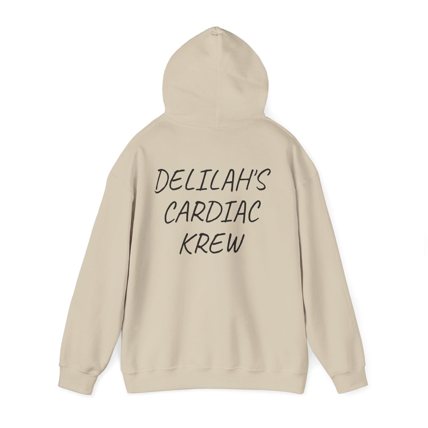 "Delilah's Cardiac Krew" -Est. 2025 hoodie