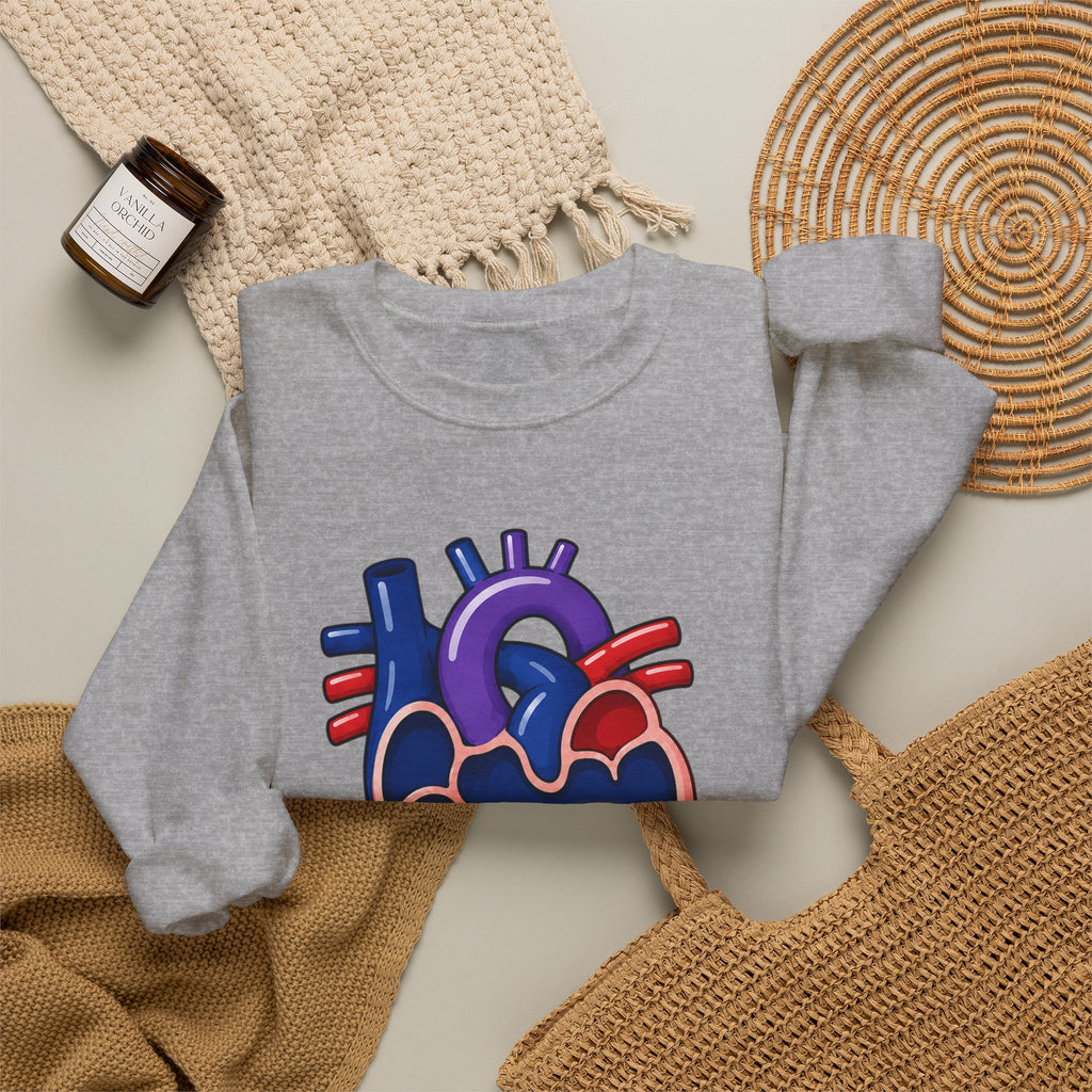 Single Ventricle Crewneck Sweatshirt — Congenital Heart Awareness Pullover