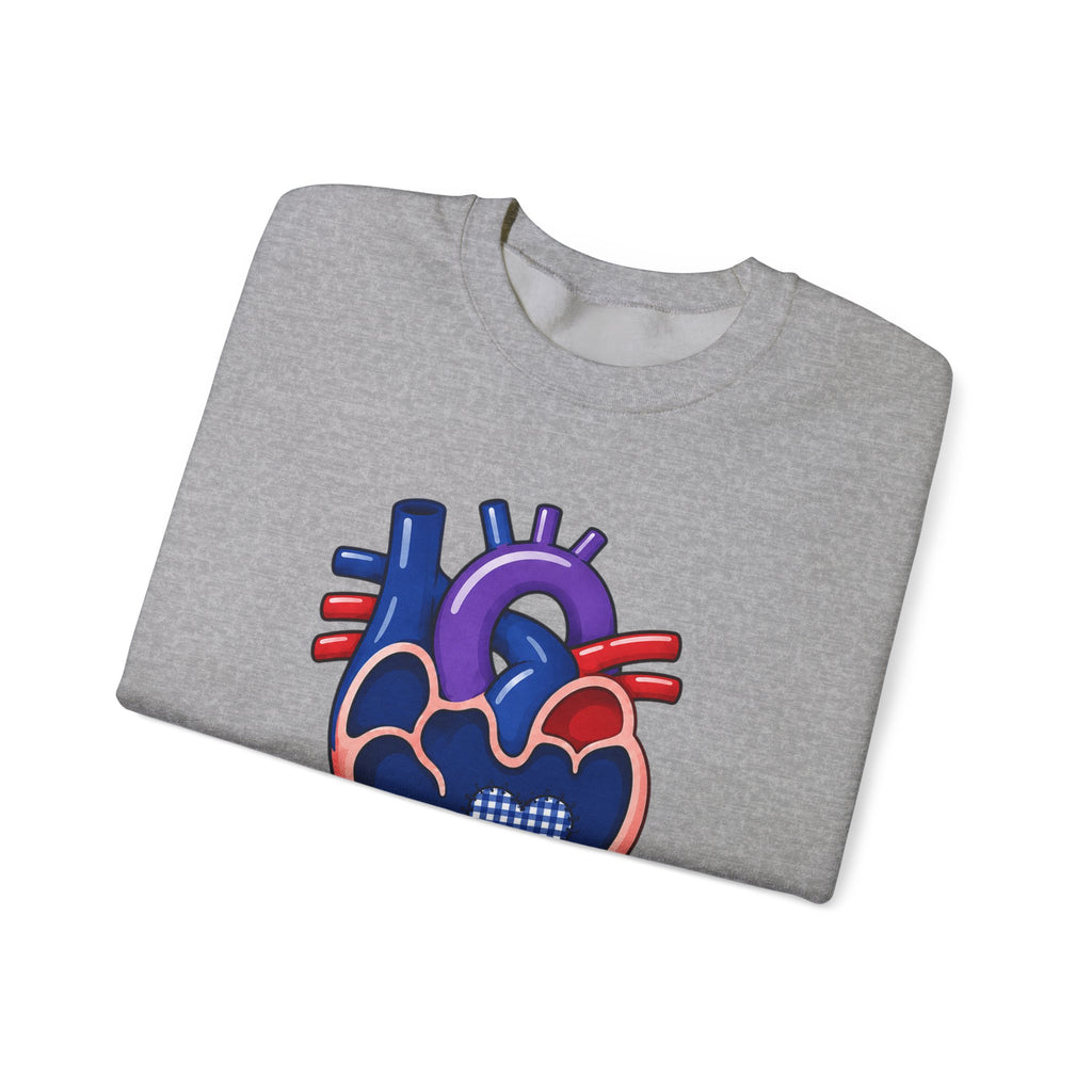 Single Ventricle Crewneck Sweatshirt — Congenital Heart Awareness Pullover