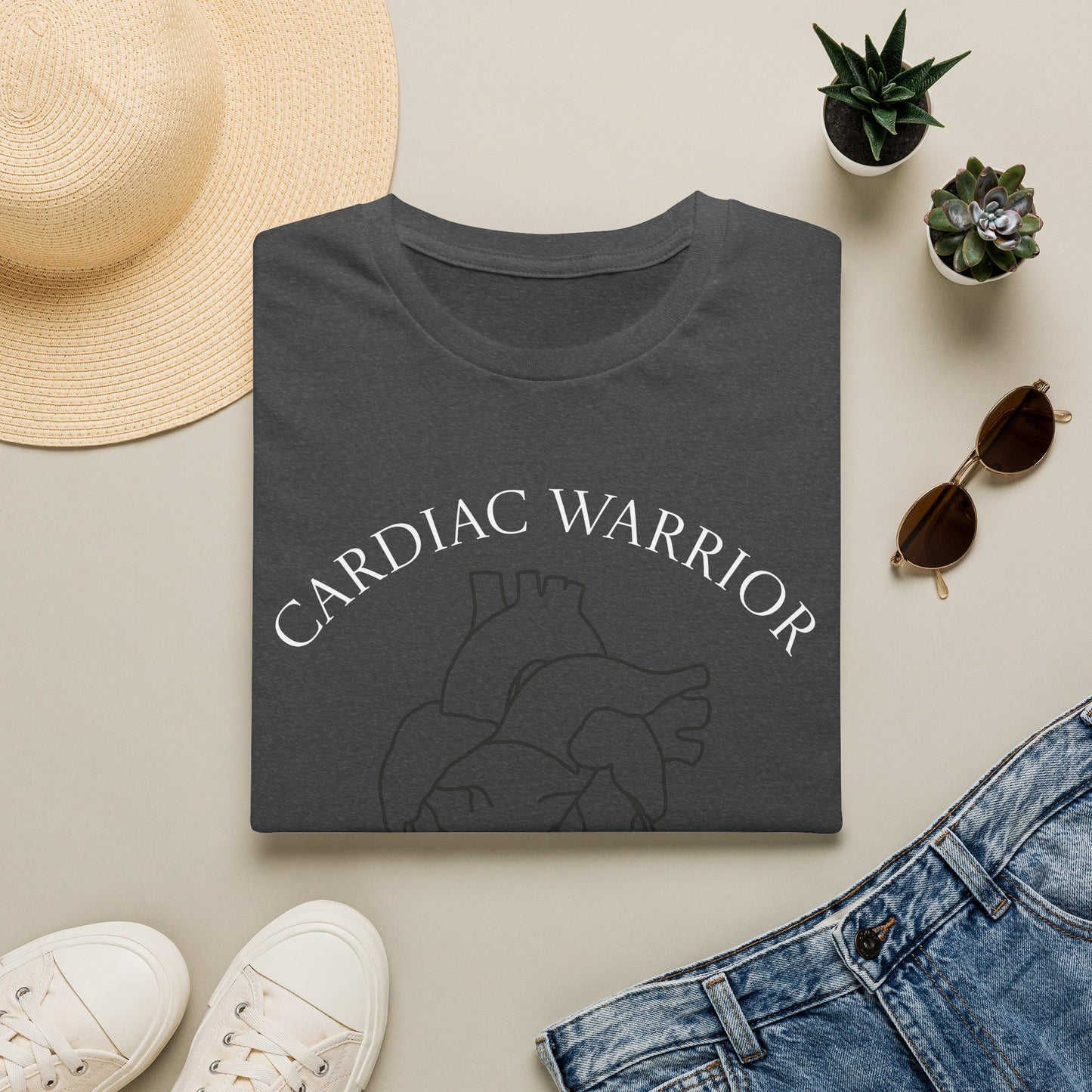 Custom Cardiac Warrior T-Shirt — Anatomical Heart Graphic Tee (Est. 20**)