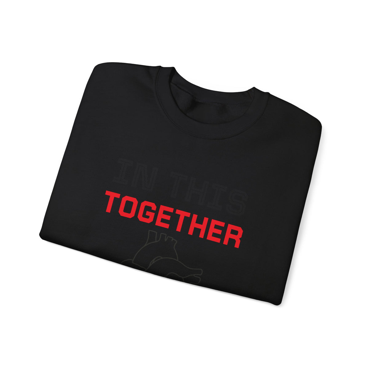 In This Together Sweatshirt — Heart Illustration Crewneck
