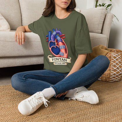 Anatomical Heart T-Shirt — 'FONTAN (Stage I/II)' Medical Illustration Tee
