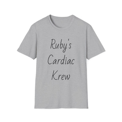 Ruby's Cardiac Krew T-Shirt — Personalized Nurse & Cardiology Team Tee