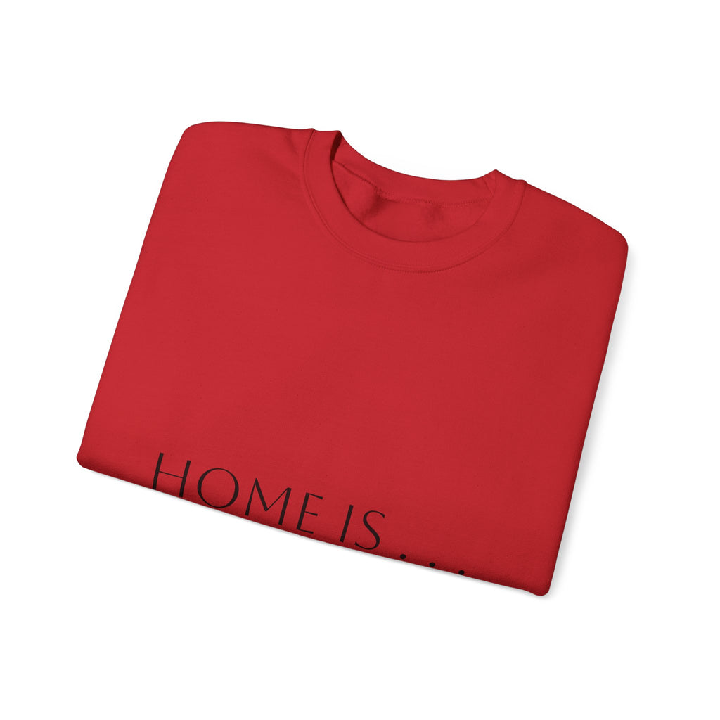 Home Is… Crewneck Sweatshirt — “Wherever Cardiology Admits Us” Cardiology Doctor Gift