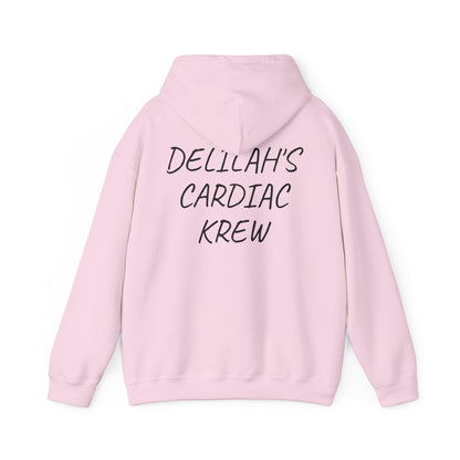"Delilah's Cardiac Krew" -Est. 2025 hoodie
