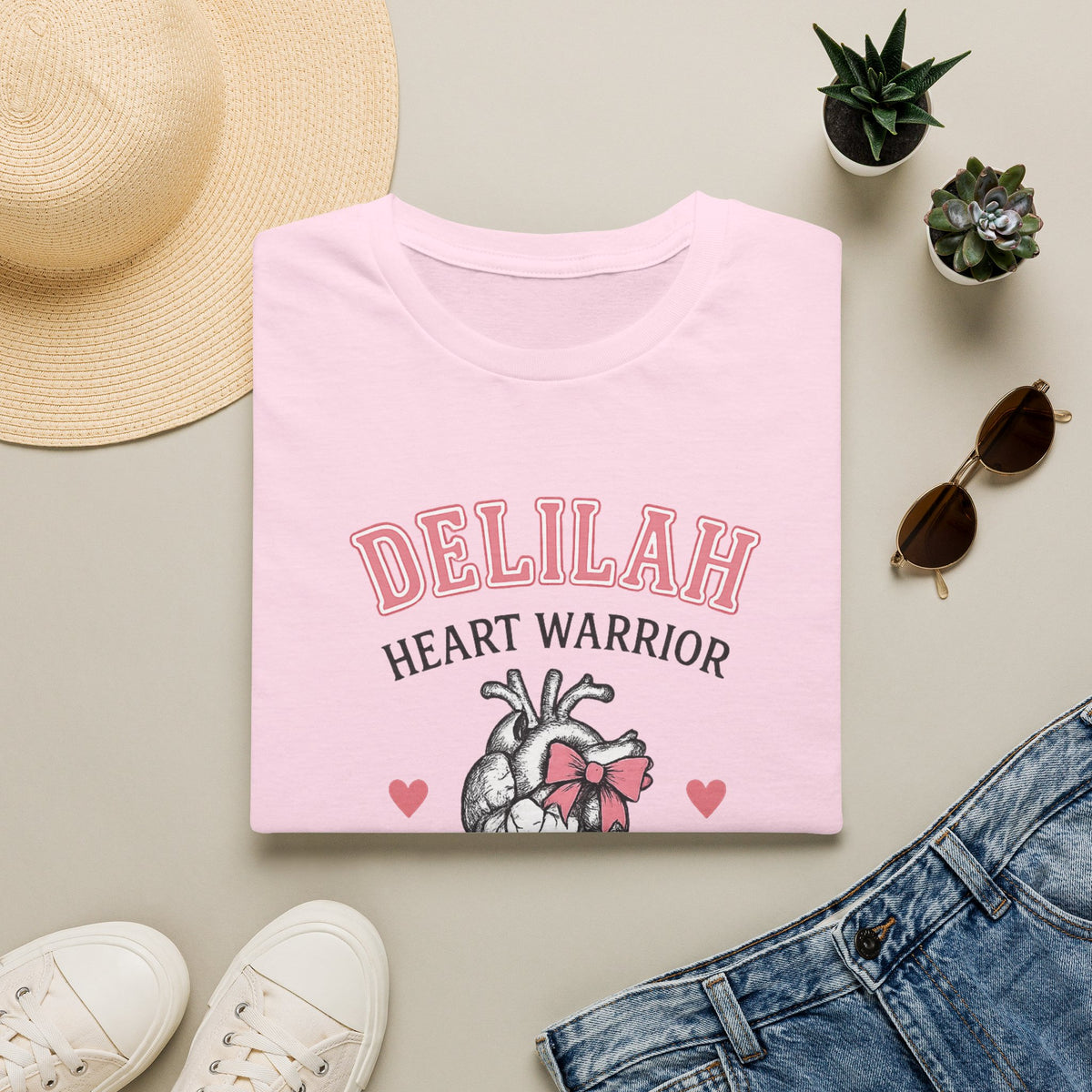Delilah Heart Warrior T-Shirt — Personalized Heart Warrior Tee