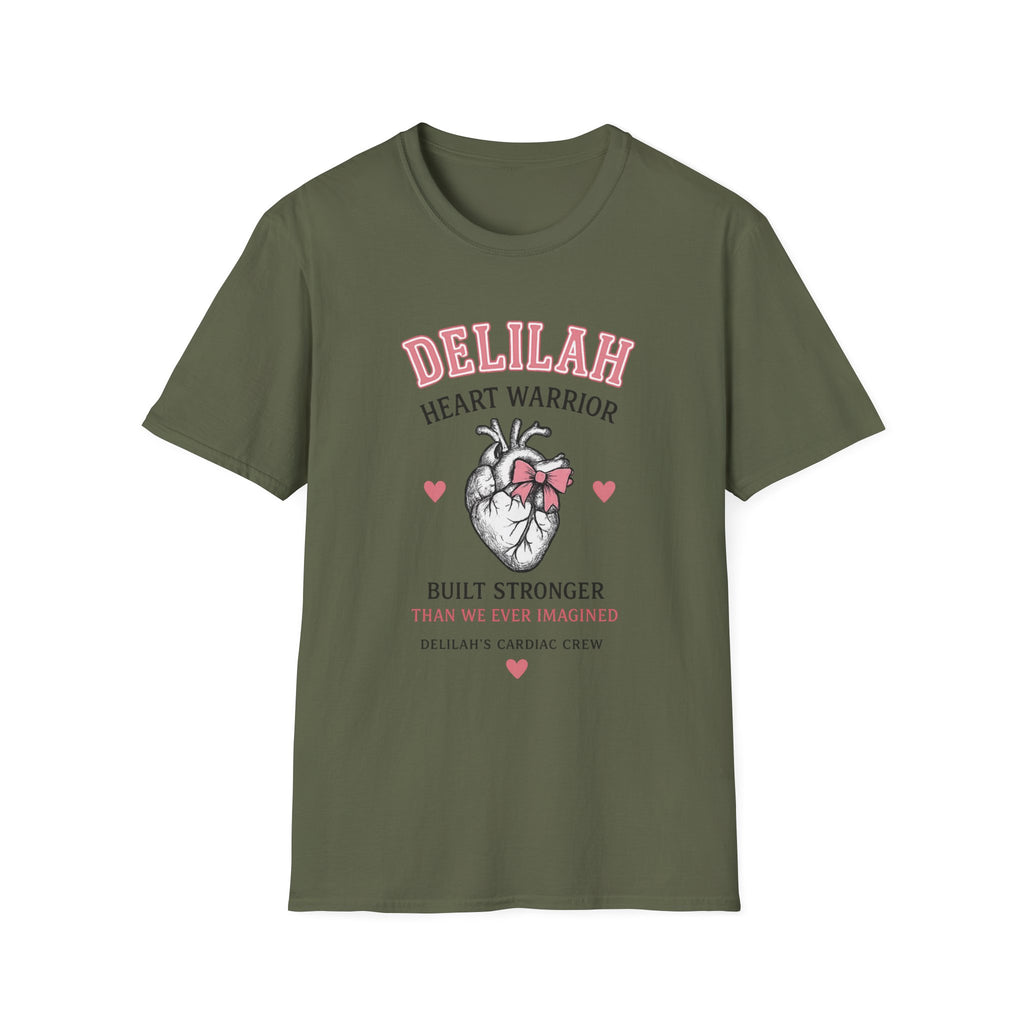 Delilah Heart Warrior T-Shirt — Personalized Heart Warrior Tee
